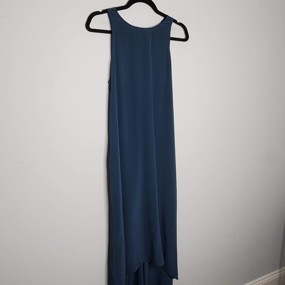 ACROBAT Nori Navy Blue Sleeveless High-Low Long Dress Sz Small S - Picture 2 of 8